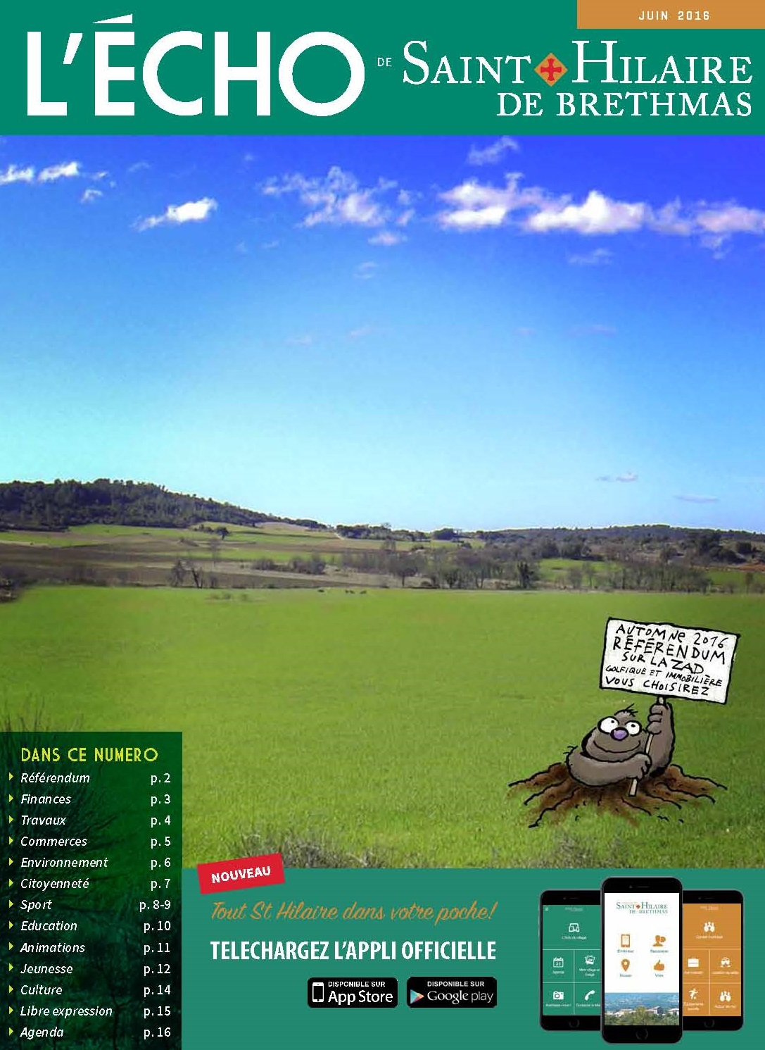 Couverture echo juin 2016