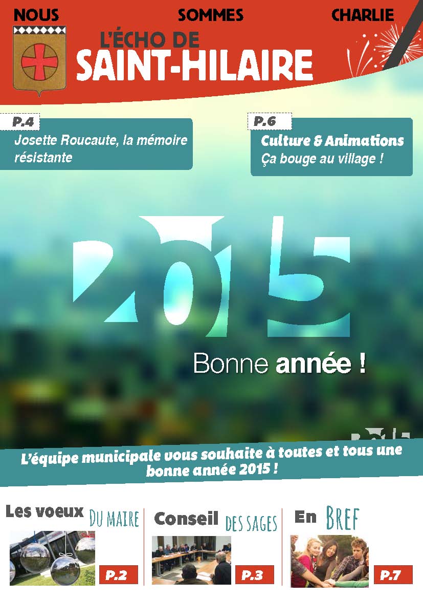 couverture echo janvier 2015